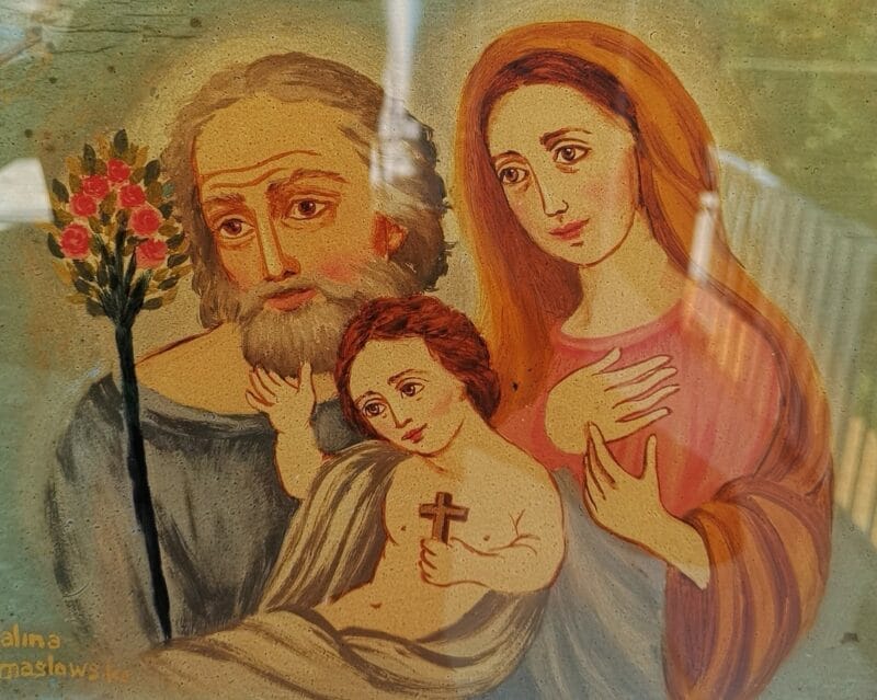 Sacra Famiglia Vetro